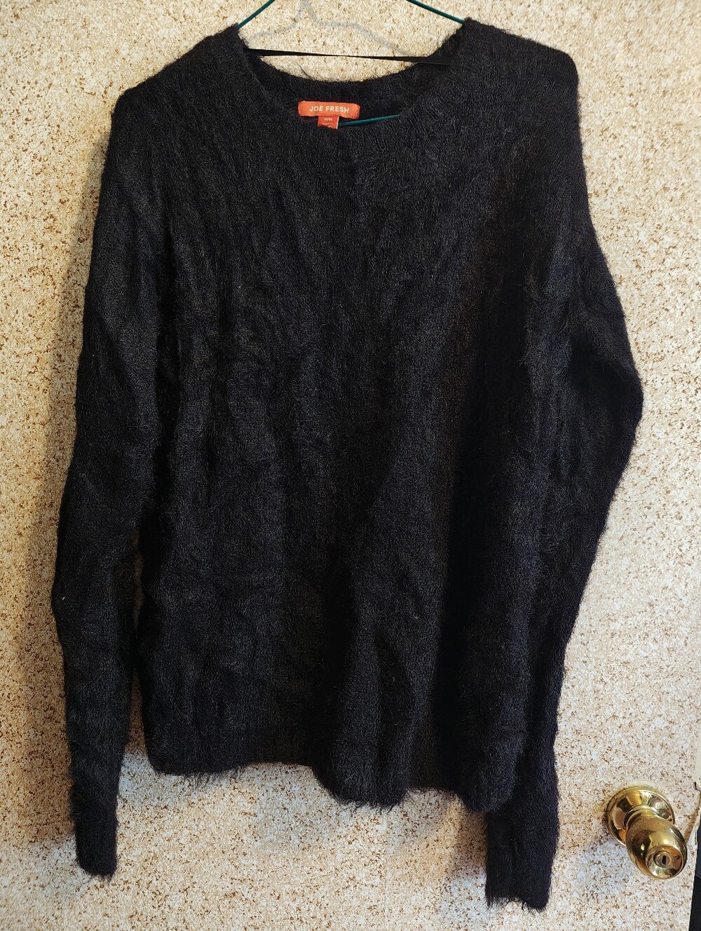 Set Of 2 Joe Fresh Cozy Sweaters Off White/LOVE And Black Women Medium - Picture 5 of 8